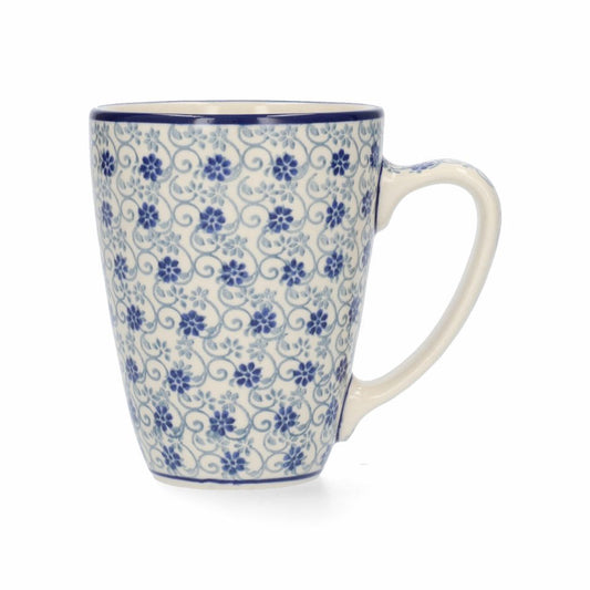 Bunzlau castle mug with ear 340 ml flower fountain