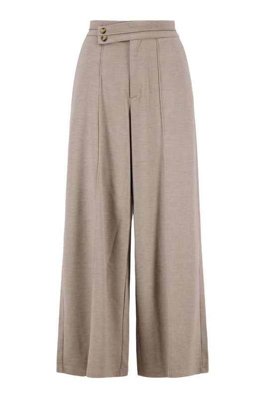Zusss Twill broek met stretch schuine band