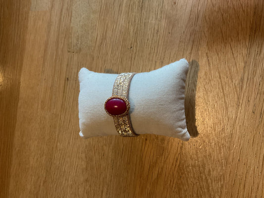 Ibu bracelet bamboo jules pink tourmalin