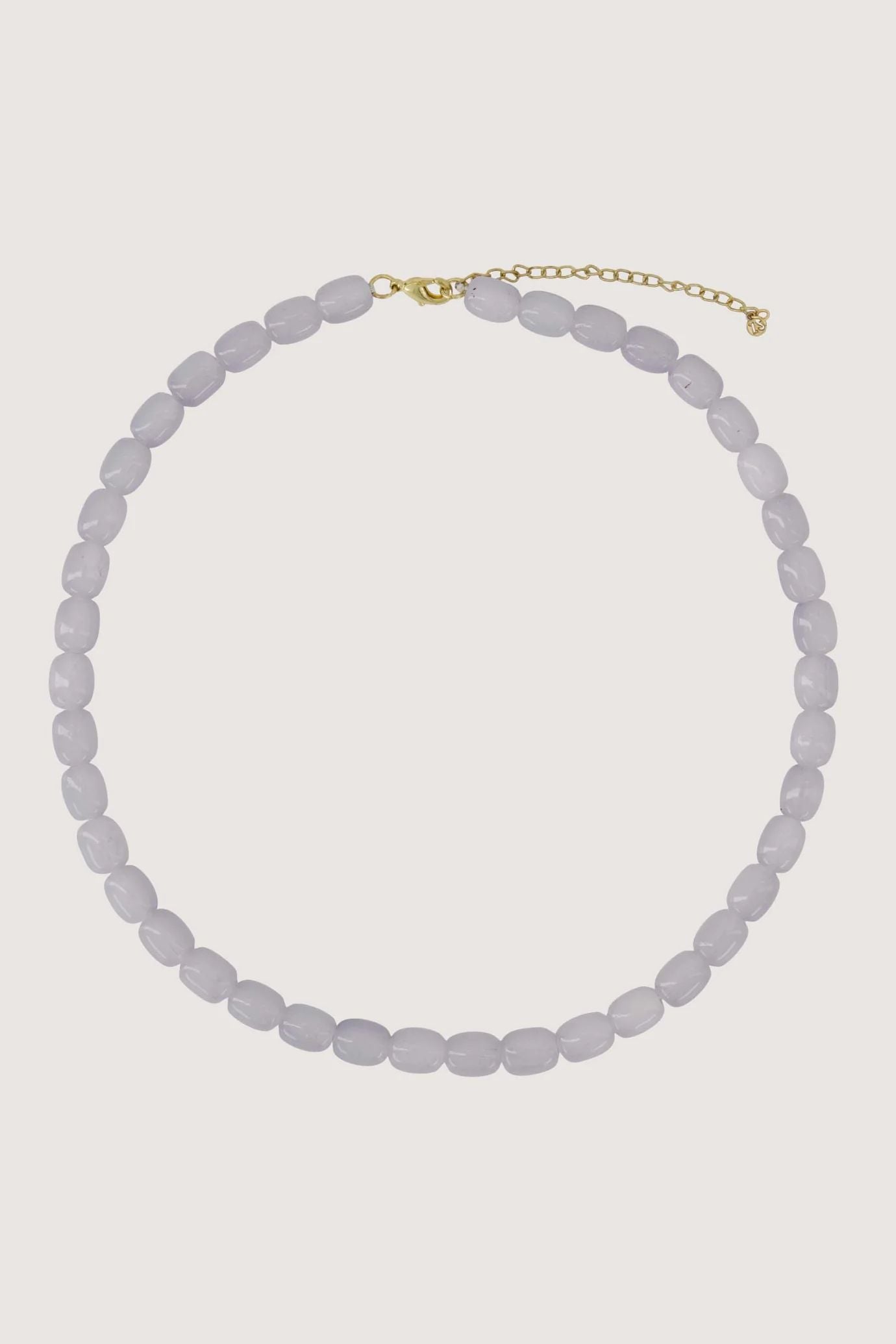 Smalle kralen ketting sky blue