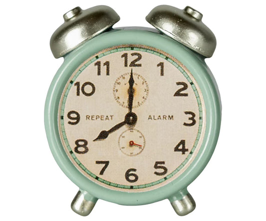 Maileg alarm clock mouse mint