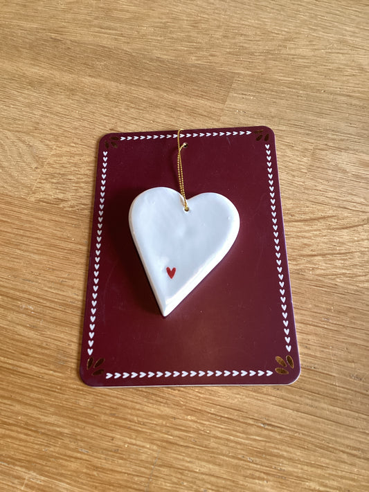 Keramieken hanger hart