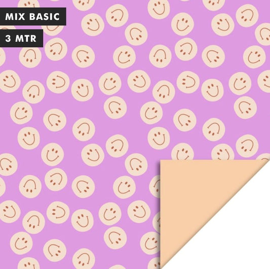 Inpakpapier smile pink - peach