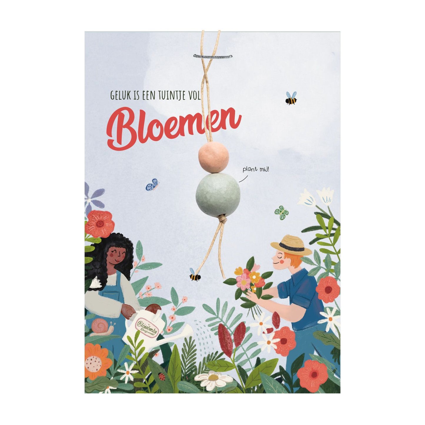 Blossombs ansichtkaart lucky garden