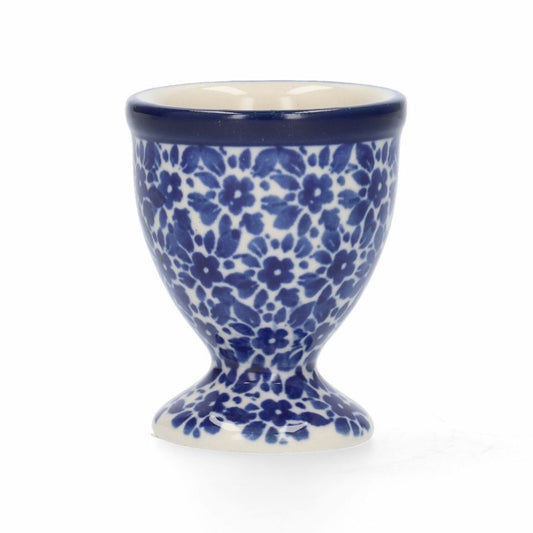 Bunzlau castle egg cup indigo