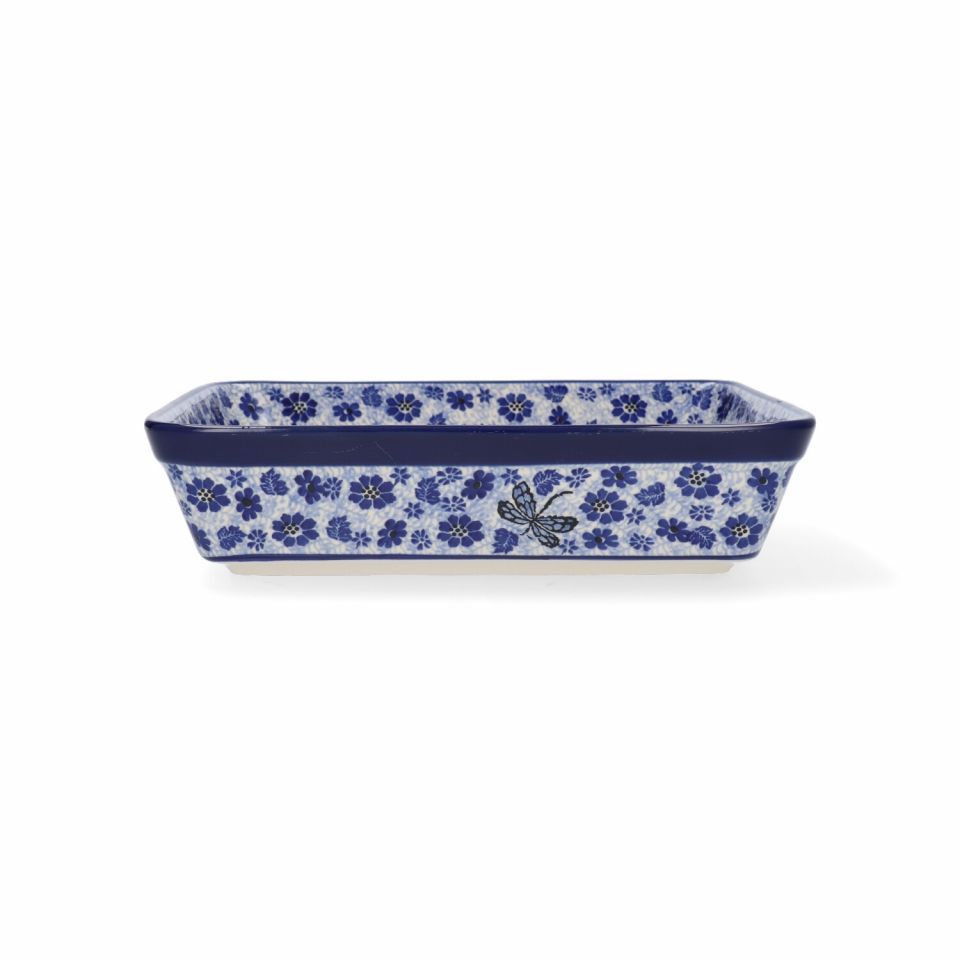 Oven dish rectangular 1880 dragonfly