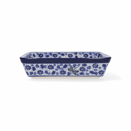 Oven dish rectangular 1880 dragonfly