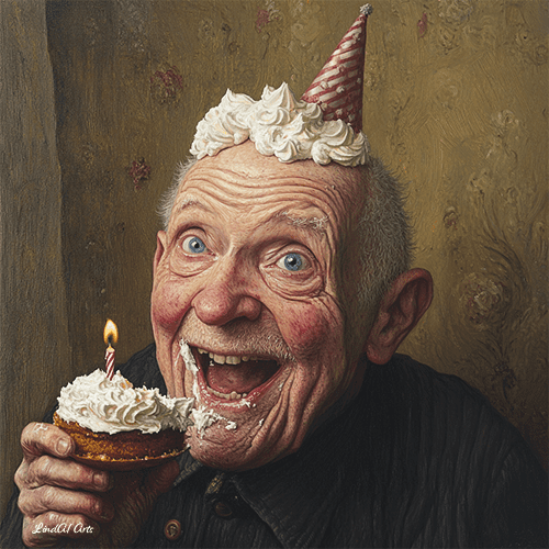 Jolly wrinkles wenskaart Hip hip hooray