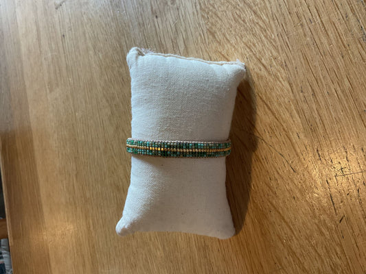 Ibu bracelet the stripe mix green