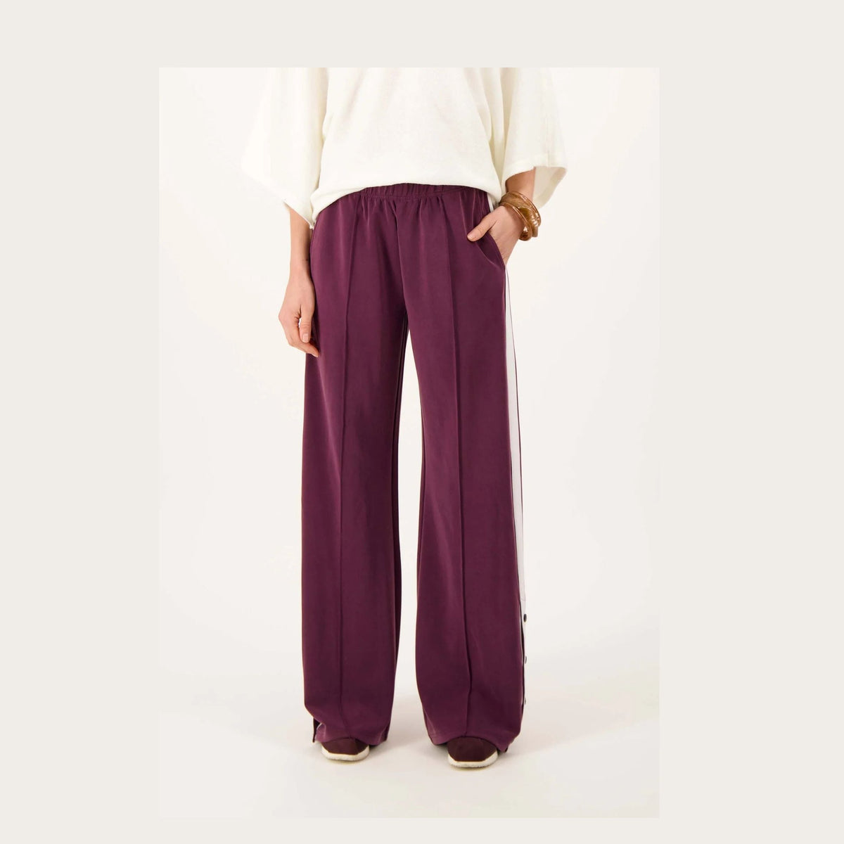 Zusss Wideleg jogger broek met zijbies
