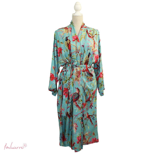 Imbarro kimono paradise turquoise