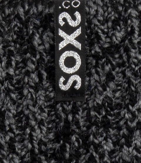 Sox3820 soxs originals medium donkergrijze wol silver star 37-41