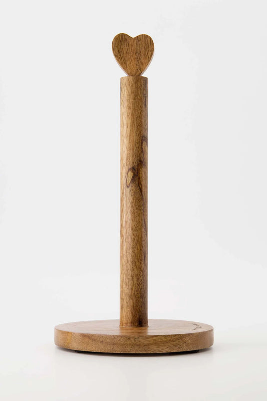 Zusss keukenrolhouder hout hartje naturel