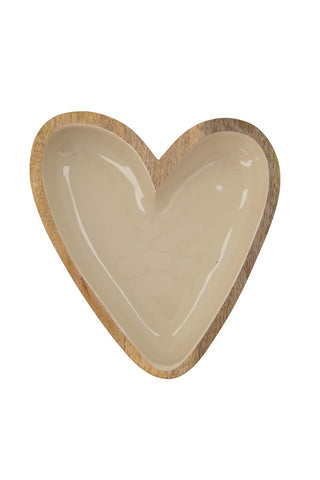 Zusss houten kom hartje zand