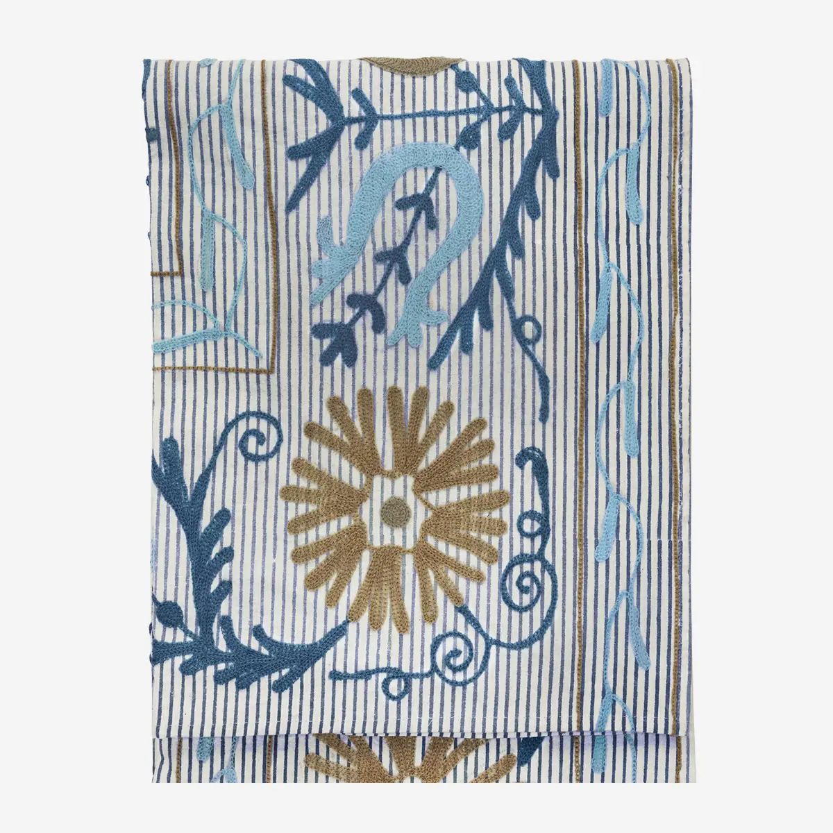 Madam stoltz Suzani embroidered cotton throw
