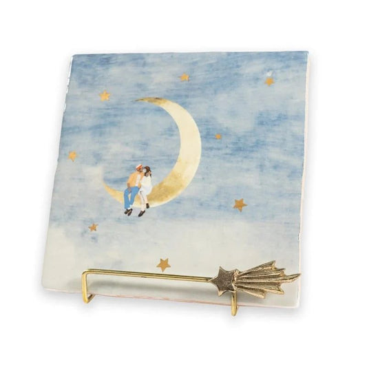 Storytiles golden stand shooting star