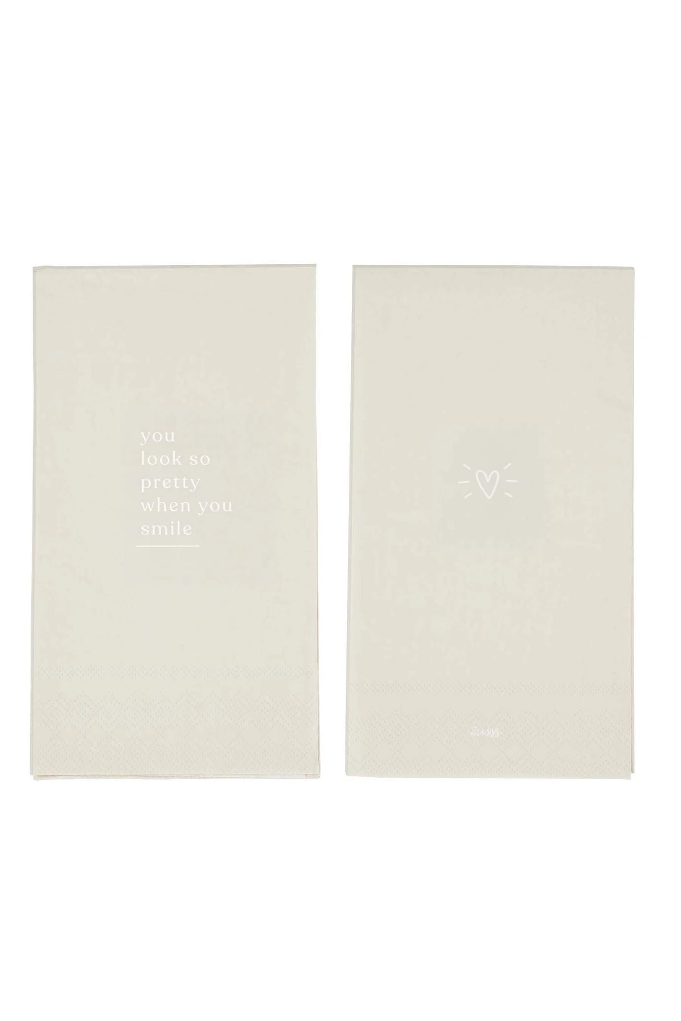 Zusss servetten rechthoek smile sand one size