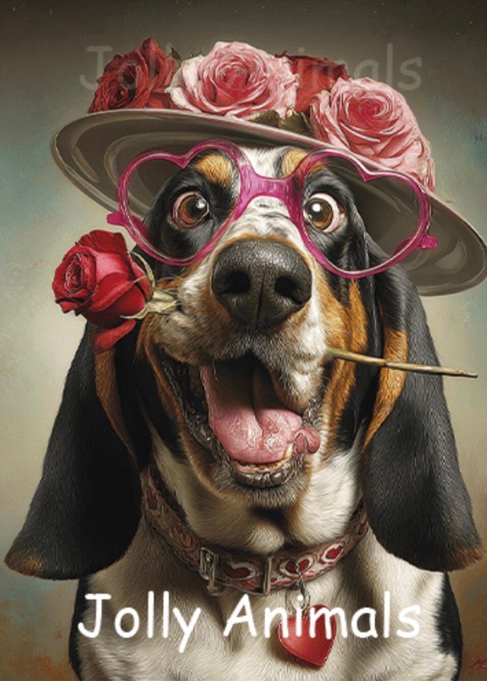 Jolly wrinkles ansichtkaart doggylove