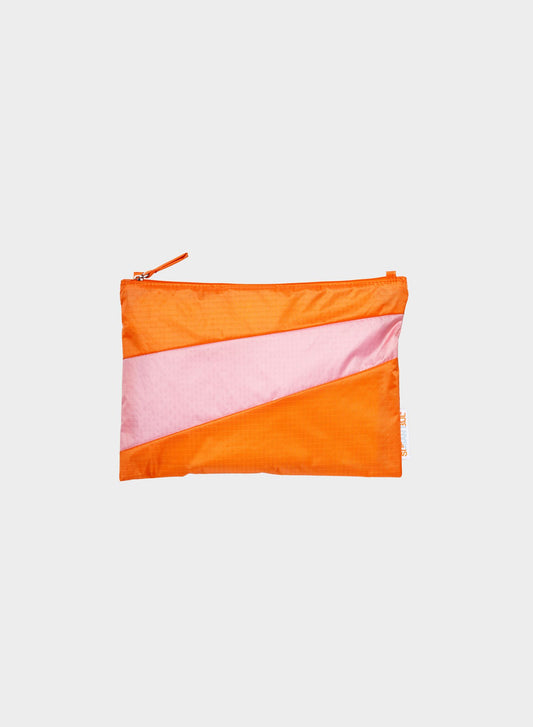 Susan Bijl the new pouch orange & pink panter medium