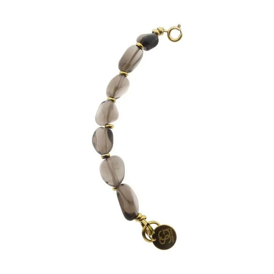 Solid gold connector necklace irregular