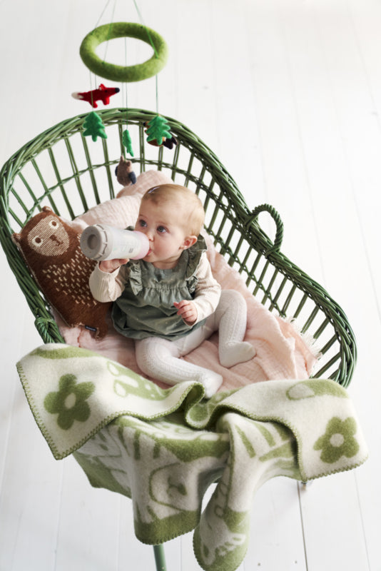 Klippan Wiegdeken picnic green