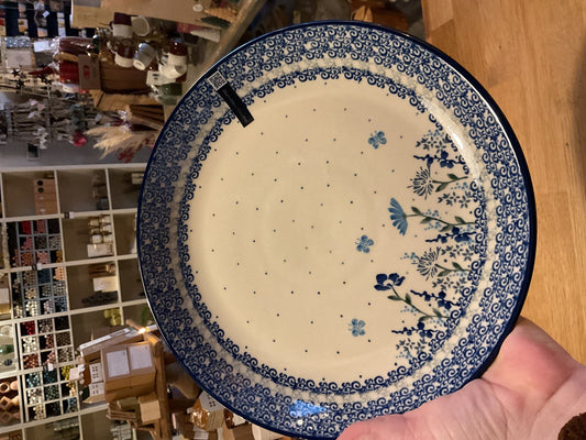 Bunzlau castle plate 26,5 cm flower meadow