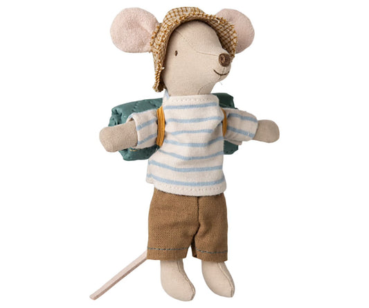 Maileg hiker mouse big brother stripes