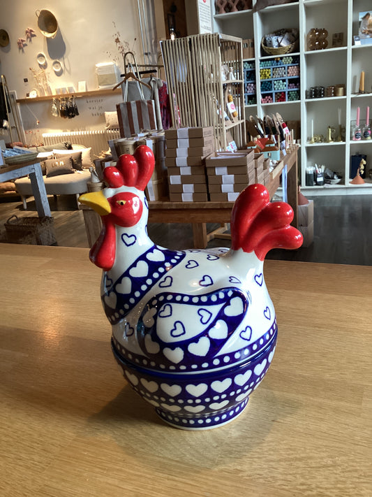 Chicken Blue small Valentine