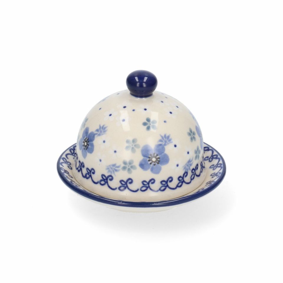 Bunzlau castle butter dish round spring ballet