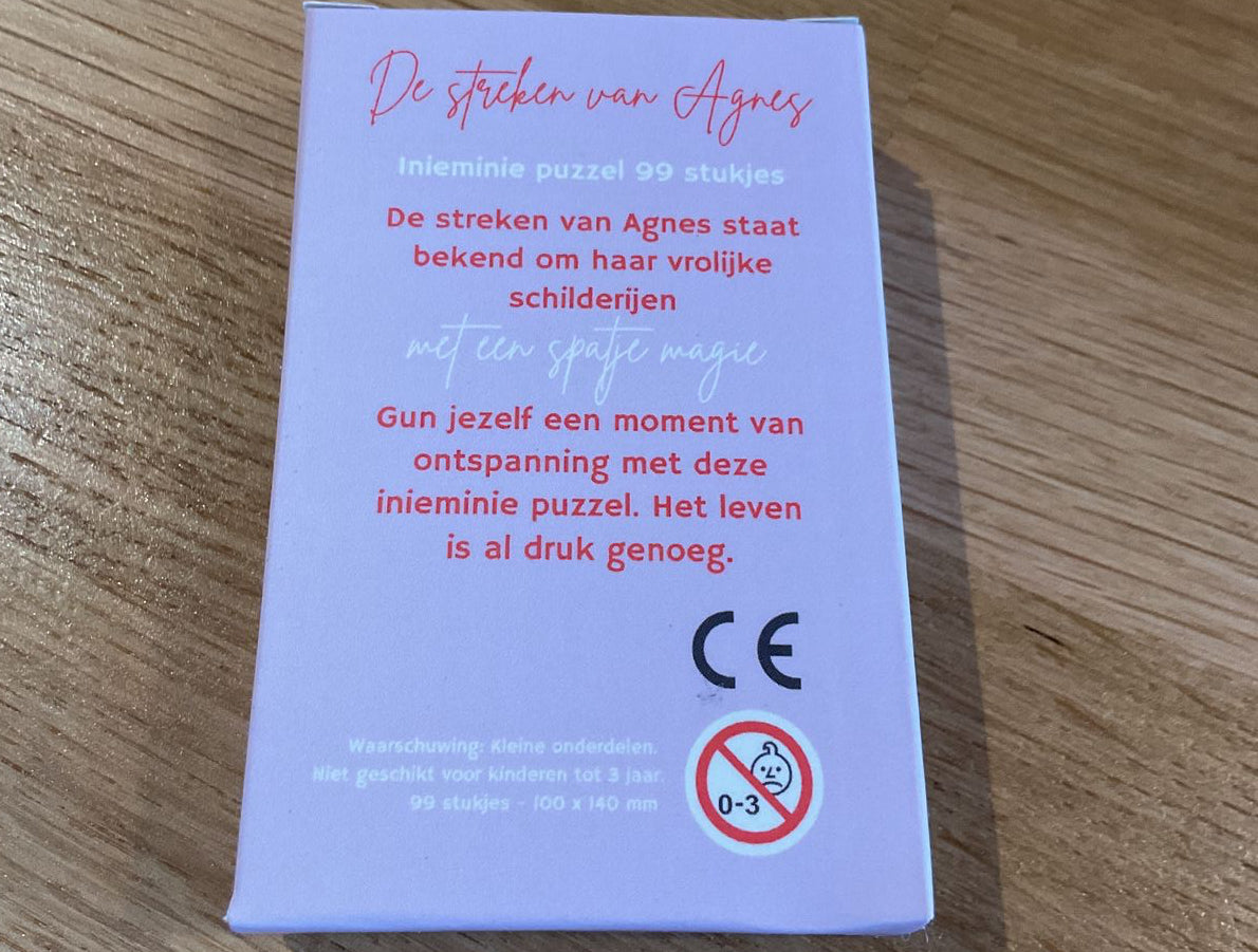 Streken van Agnes mini puzzel strand