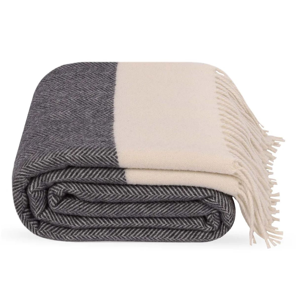 Belpo Wallace Plaids - 100% Australian Wool Dark grey
