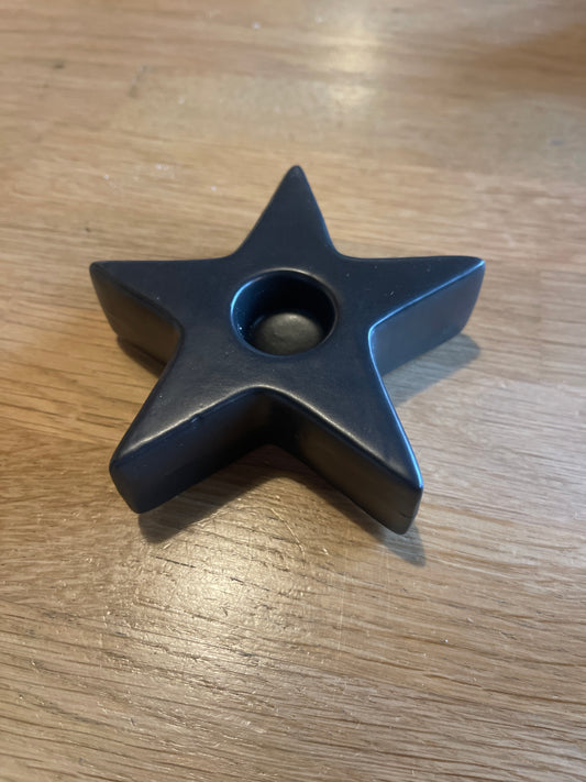 Ster kandelaar zwart