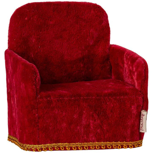 Maileg Folding chair mouse red