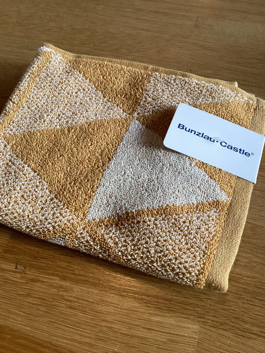 Handdoek Triangles geel