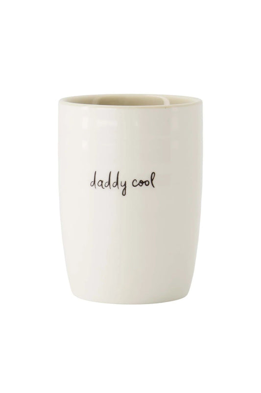 Zusss koffiemok daddy cool wit/zand/zwart