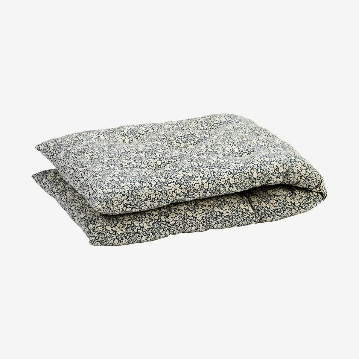 Madam stoltz printed cotton mattress blue flower 45x125cm