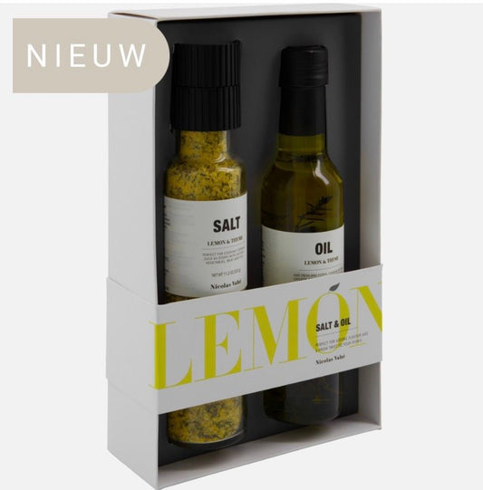 Nicolas vahé giftbox salt & oil lemon 330/25 g/cl