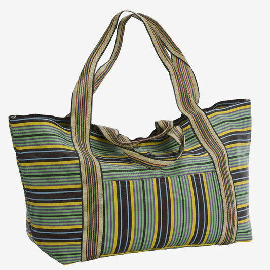 Madam Stoltz recycled pp bag red white yellow, black
