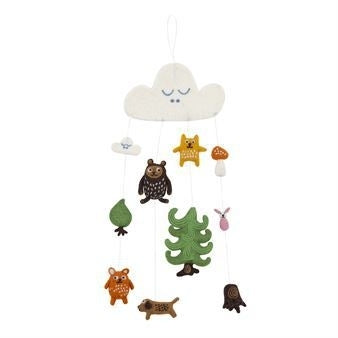 Klippan felted mobile little bear
