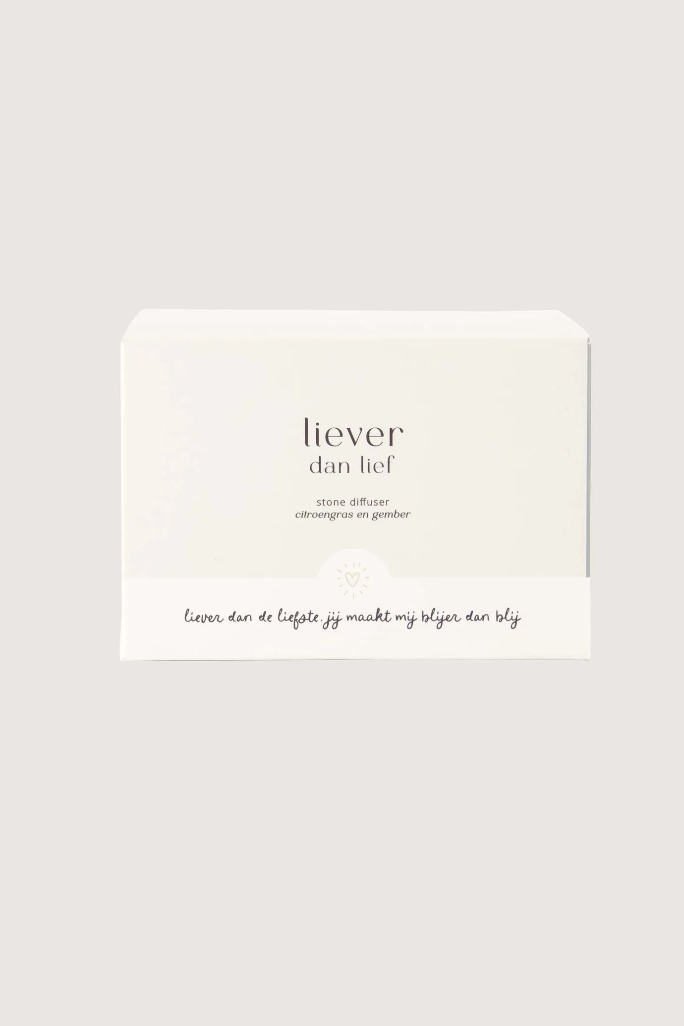 Zusss diffuser lava steen liever dan lief off white