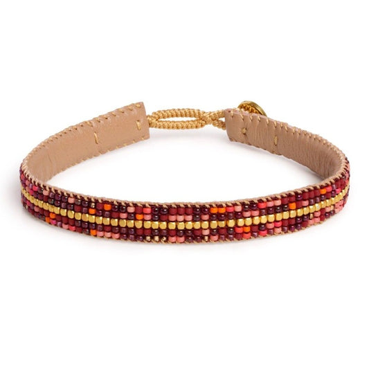 Ibu bracelet the stripe mix maroon