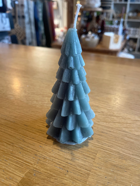 Rustik lys kerstboom klein groen