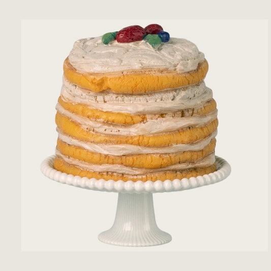 Maileg party cake and cake stand mouse