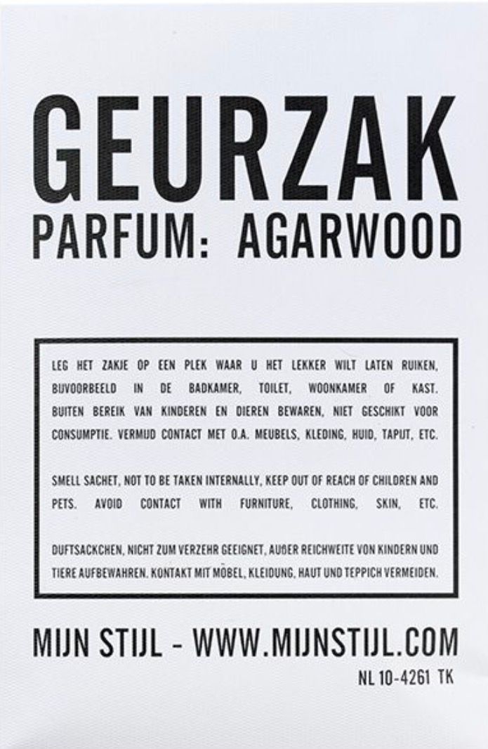 Mijn stijl Geurzak Agarwood