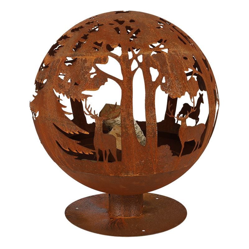 Esschert vuurbal lasercut hert