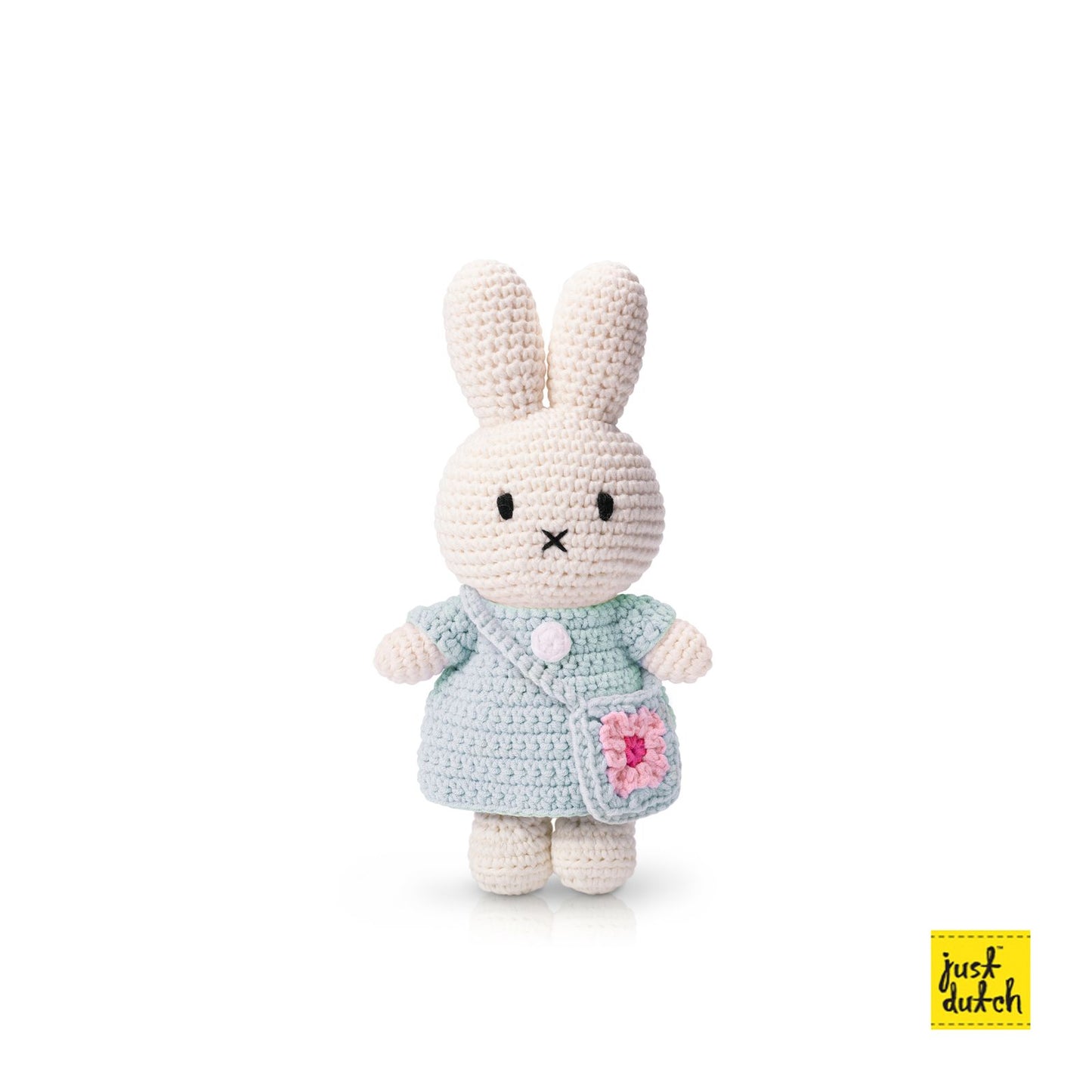 miffy / nijntje handmade and her mint dress + flowerbag