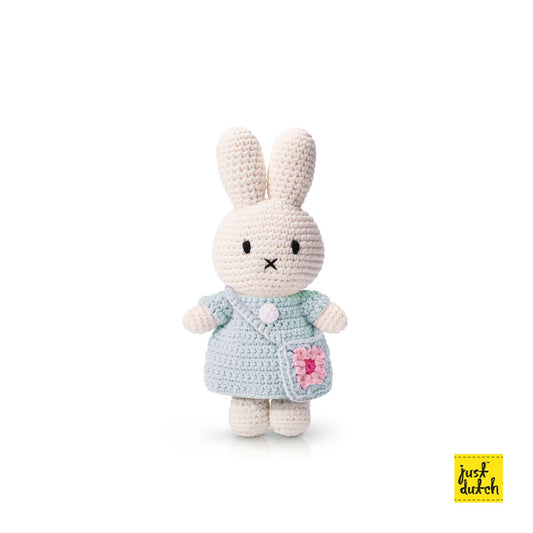 miffy / nijntje handmade and her mint dress + flowerbag