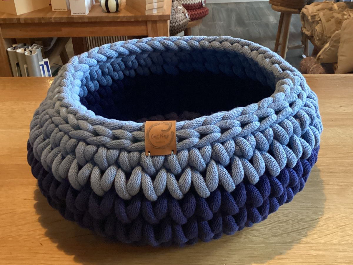 CatNapBasket Denim/lightblue maat S