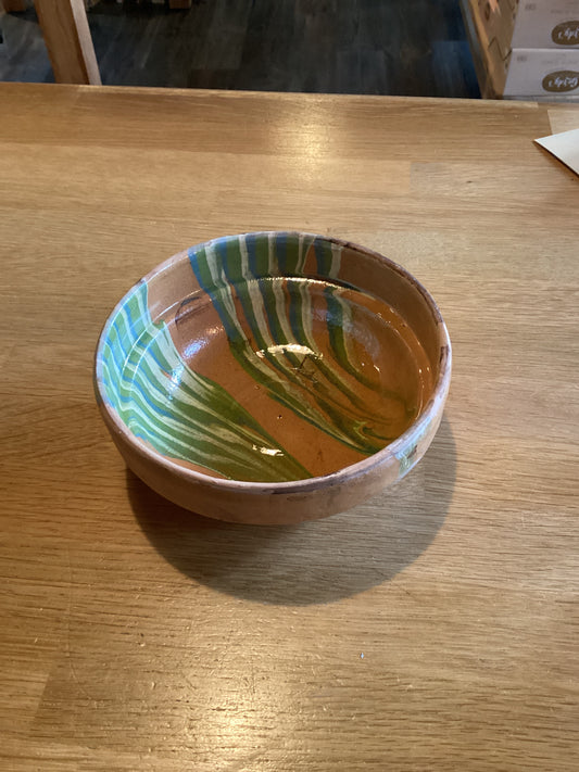 Handgeschilderde bowl oranje