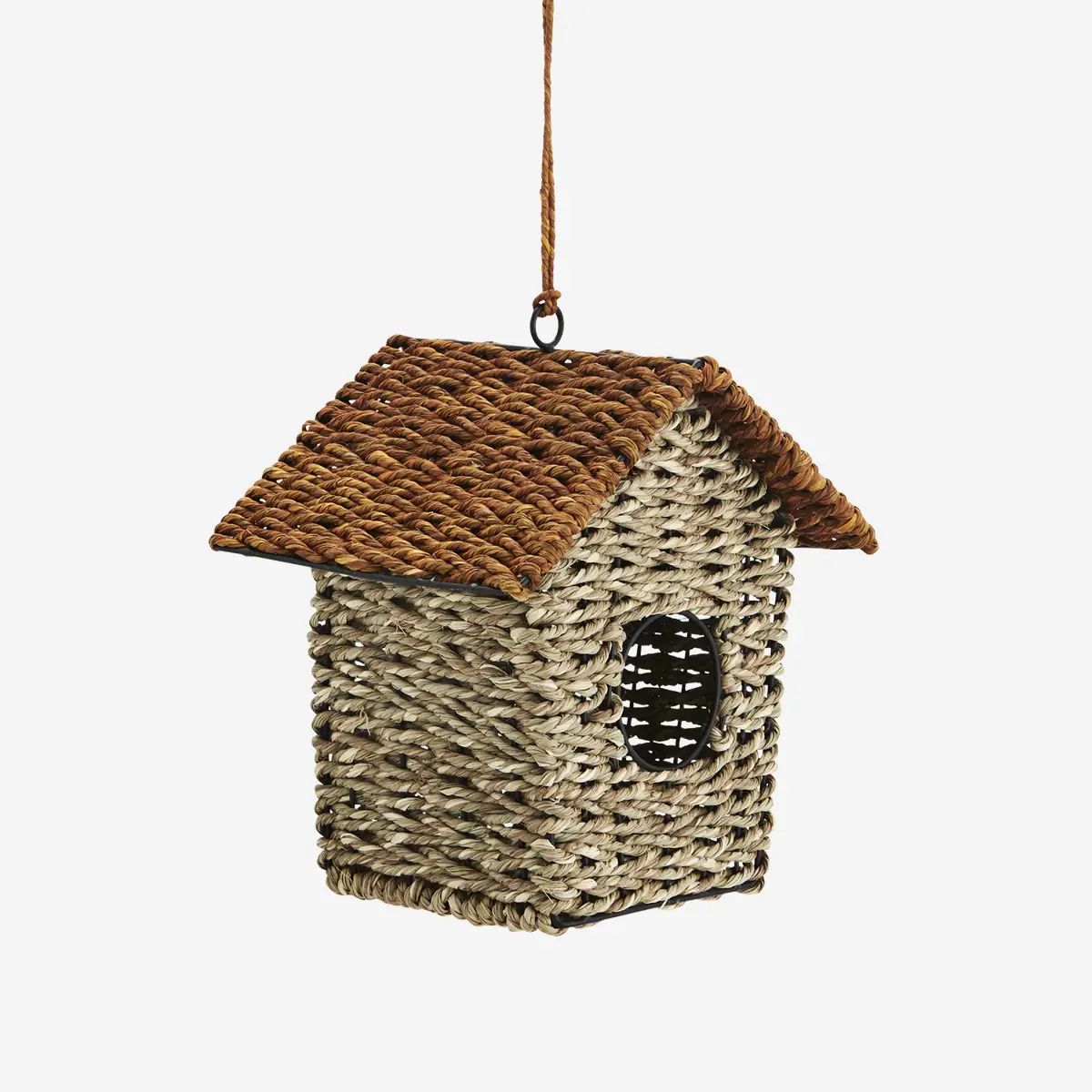 Madam stoltz hanging bird house orange